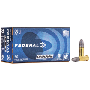 FEDERAL AMMO Champion HV Lightening 22LR 40gr Ammunition | 50 Rounds