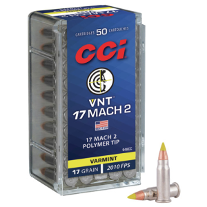 CCI VNT 17 HM2 17gr Polymer Tip Ammunition | 50 Rounds