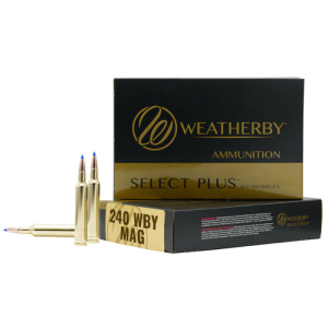 WEATHERBY Select Plus 240 Wthby Mag 80 gr Barnes Tipped TSX Lead Free Ammunition | 20 Rounds