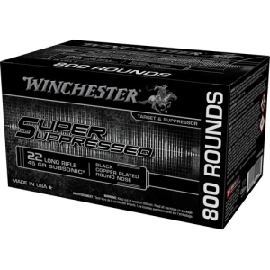 WINCHESTER AMMO 22 LR Super Supressed RN CP 45Gr Subsonic 800rd