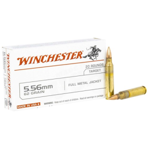 WINCHESTER AMMO 5.56mm 62Gr FMJ Para USA 20rd