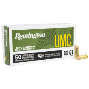 REMINGTON UMC 30 Super Carry 100gr Full Metal Jacket Ammunition | 50 Rounds