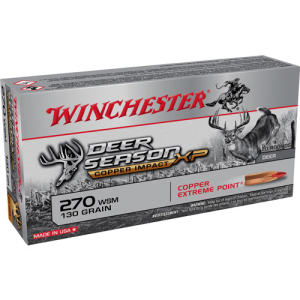 WINCHESTER AMMO 270 WSM 130Gr Deer Season XP Copper Impact 20rd