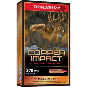 WINCHESTER Copper Impact 270 WIN130gr Lead Free Ammunition | 20 Rounds