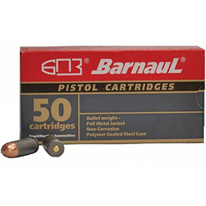 BARNAUL AMMO 9mm Makarov 94Gr FMJ 50rd