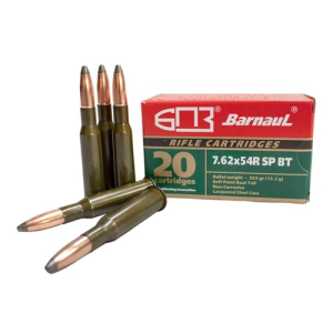 BARNAUL AMMO 7.62x54R 203Gr SPBT Lacquered Steel Case 20rd
