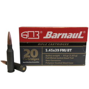 BARNAUL AMMO 5.45x39 60gr Full Metal Jacket Steel Ammunition | 20 Rounds