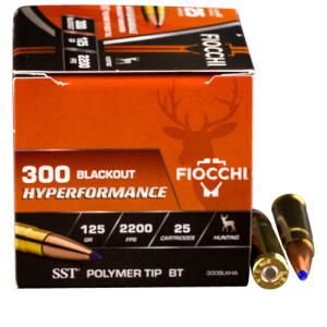 FIOCCHI Hyperformance 300 Blackout 125 gr Super Shock Tip Ammunition | 25 Rounds