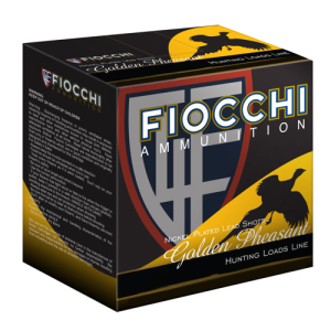 FIOCCHI 12Ga Golden Pheasant Nickel 2.75" 4 Shot 25rd
