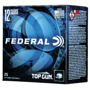 FEDERAL AMMO Top Gun 12 Gauge 2-3/4" 1-1/8oz #8 Shotgun Ammunition | 25 Rounds
