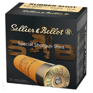 SELLIER BELLOT 12Ga RubberBkSht 2.75" 15 Pellets 1464 FPS 25rd