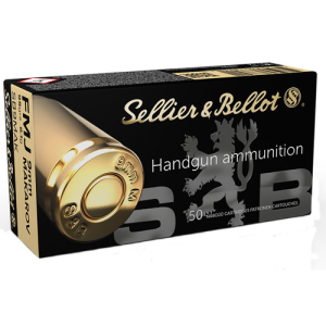 SELLIER BELLOT SB9MAK Handgun 9x18 Makarov 95 gr Full Metal Jacket Ammunition | 50 Rounds