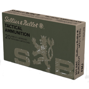 SELLIER BELLOT SB300BLKB 300 AAC Blackout 147gr Full Metal Jacket Ammunition | 20 Rounds