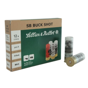 SELLIER BELLOT 12Ga 00 Buckshot 2 3/4" 9 Pellet 1200 FPS 10rd