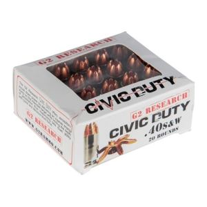 G2 RESEARCH 40SW Civic Duty 122Gr Lead Free Copper 20rd