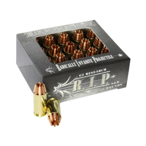 G2 RESEARCH R.I.P. Solid Copper 40 S&W 115gr Hollow Point Ammunition | 20 Rounds