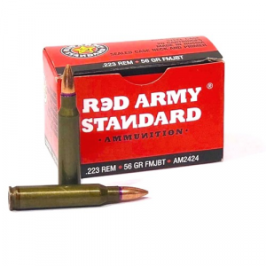 RED ARMY STANDARD 223 Remington 56Gr FMJ Steel Case 20rd - Red Army Standard