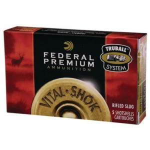 FEDERAL AMMO Vital-Shok 12 Gauge 2-3/4" 1oz Truball HP Slug | 5 Rounds
