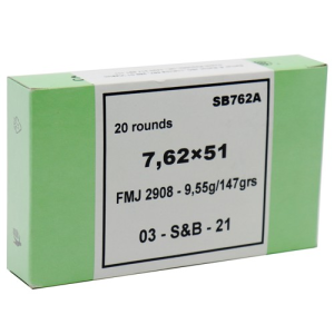 SELLIER BELLOT 7.62x51 147Gr FMJ 20rd