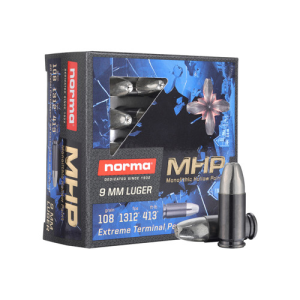 NORMA AMMO 9mm MHP-F Fragmenting 20rd - Norma Ammo