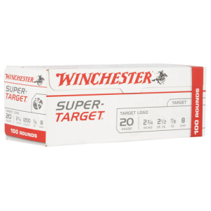 WINCHESTER AMMO 20Ga 2-3/4" #8 Super-Target 7/8 oz 100rd
