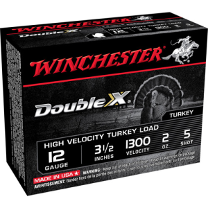 WINCHESTER Double X 12 Gauge 3-1/2" 2oz #5 HV Turkey Shotgun Ammunition | 10 Rounds