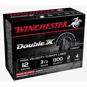 WINCHESTER AMMO 12Ga Double X HV Turkey 3-1/2" 4 Shot 10rd
