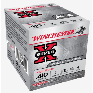 WINCHESTER AMMO 410Ga SuperX High Brass 3" 4 Shot 25rd