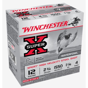 WINCHESTER AMMO 12Ga SuperX Xpert HV Steel 2-3/4" 4 Shot 25rd