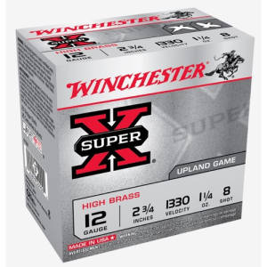 WINCHESTER AMMO 12Ga SuperX High Brass 2-3/4" 8-Shot 25rd