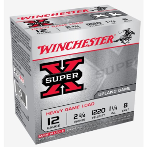WINCHESTER AMMO 12Ga SuperX Heavy 2-3/4" 8 Shot 25rd