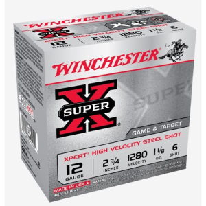 WINCHESTER AMMO 12Ga SuperX Xpert HV Steel 2-3/4" 6 Shot 25rd