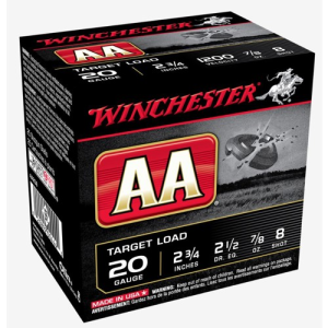 WINCHESTER AMMO 20Ga AA Target 2-3/4" 8 Shot 25rd