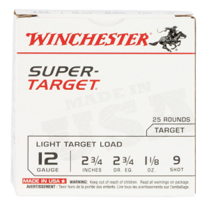 WINCHESTER AMMO 12Ga 2-3/4" 9 Super Target 25rd