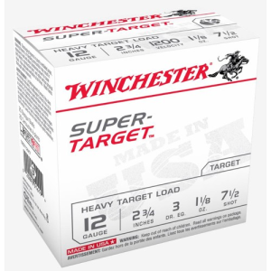 WINCHESTER AMMO 12Ga Super-Target Heavy 2-3/4" 7-1/2Shot 25rd