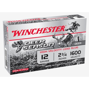 WINCHESTER AMMO 12Ga Deer Season HV Lead Slug 2-3/4" 5rd