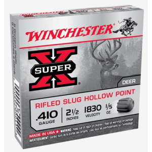 WINCHESTER AMMO 410Ga Rifled Slug HP 2-1/2" 5rd