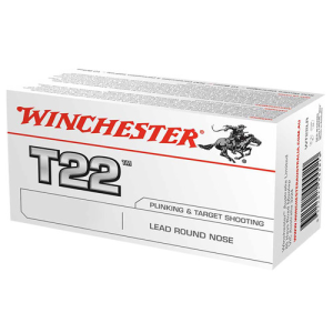 WINCHESTER T22 Xpert Rimfire 22 LR 40 gr Lead Round Nose Ammunition | 100 Rounds