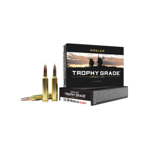 NOSLER Trophy Grade 6.5x284 Norma 140gr AccuBond Brass Rifle Ammunition | 20 Rounds