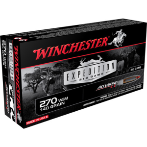 WINCHESTER AMMO 270 WSM 140Gr Accu-Bond 20rd S