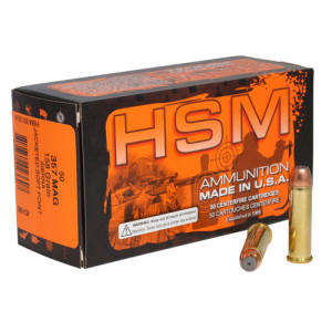 HSM AMMO 357 Mag 158Gr JSP 50rd