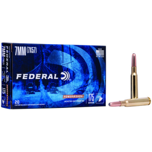 FEDERAL AMMO Power-Shok 7mm Mauser 175gr Jacketed Soft Point Ammunition | 20 Rounds