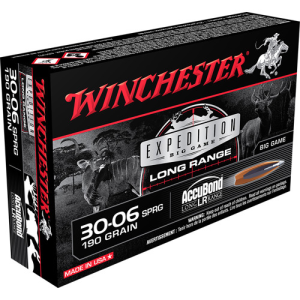 WINCHESTER Expedition Big Game Long Range 30-06 Springfield 190 gr Nosler AccuBond Ammunition