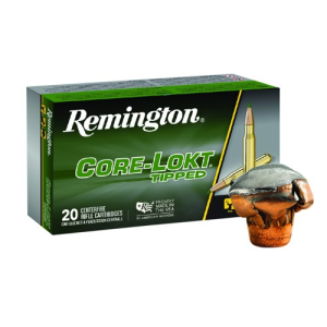 REMINGTON Core-Lokt Tipped 6.5 Creedmoor 129gr Brass Rifle Ammunition | 20 Rounds