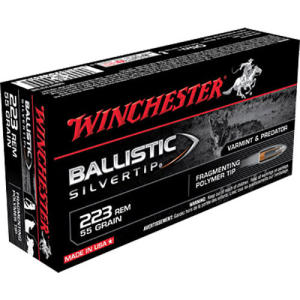 WINCHESTE Ballistic Silvertip 223 Rem 55gr Fragmenting Polymer Tip Ammunition | 20 Rounds