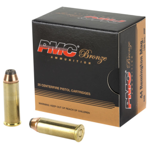 PMC Bronze 44 Rem Mag 180gr Jacketed Hollow Point Brass Ammunition | 25 Rounds