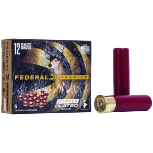 FEDERAL AMMO 12Ga 3-1/2"" Mag 18 Pellets-00 Buck 5rd Vital-Shok