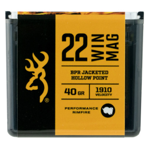 BROWNING BPR 22 WMR 40gr Jacketed Hollow Point Ammunition | 50 Rounds