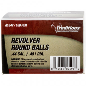 TRADITIONS REV RD BALL-BULK PK 140/44/100 - Traditions