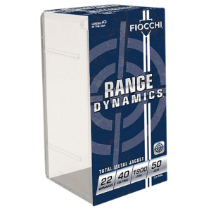 FIOCCHI Field Dynamics Performance 22 WMR 40 gr Full Metal Jacket Ammunition | 50 Rounds